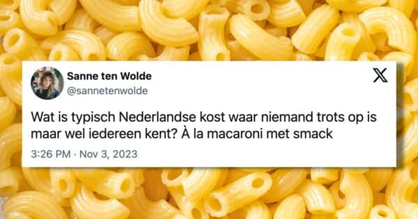 Tweets over Nederlandse kost