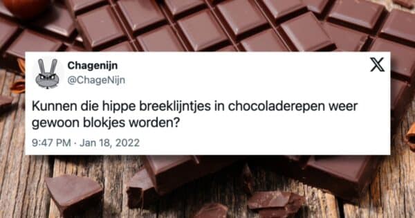 Tweets over chocola