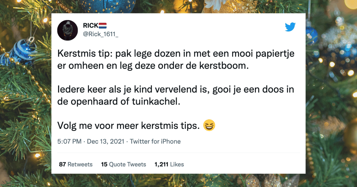 Inspiratie nodig? De beste kerstboomtweets van de afgelopen jaren